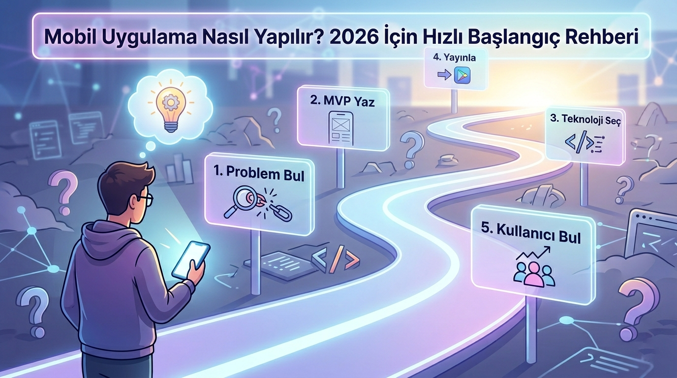Mobil Uygulama Nasıl Yapılır? 2026 İçin Hızlı Başlangıç Rehberi