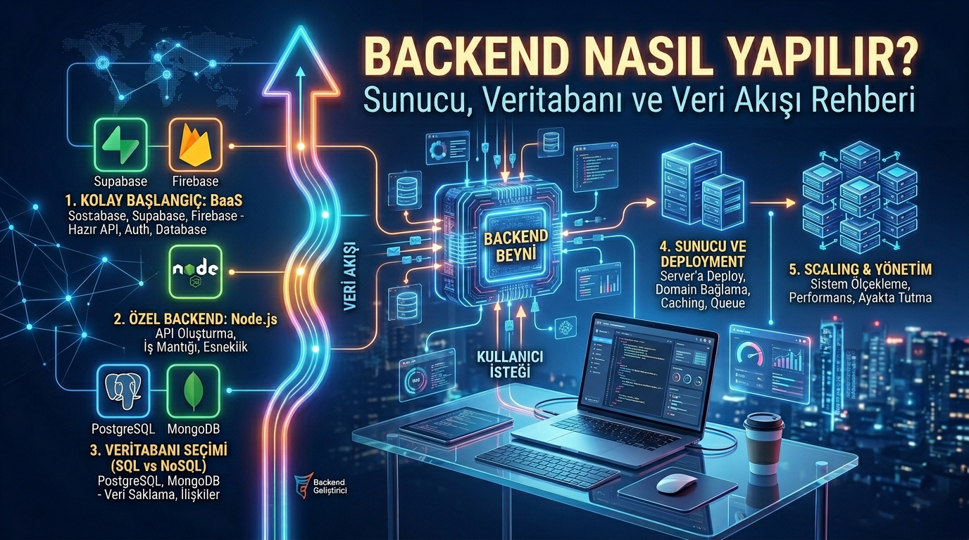Backend Nasıl Yapılır? Veri ve Sunucu Rehberi