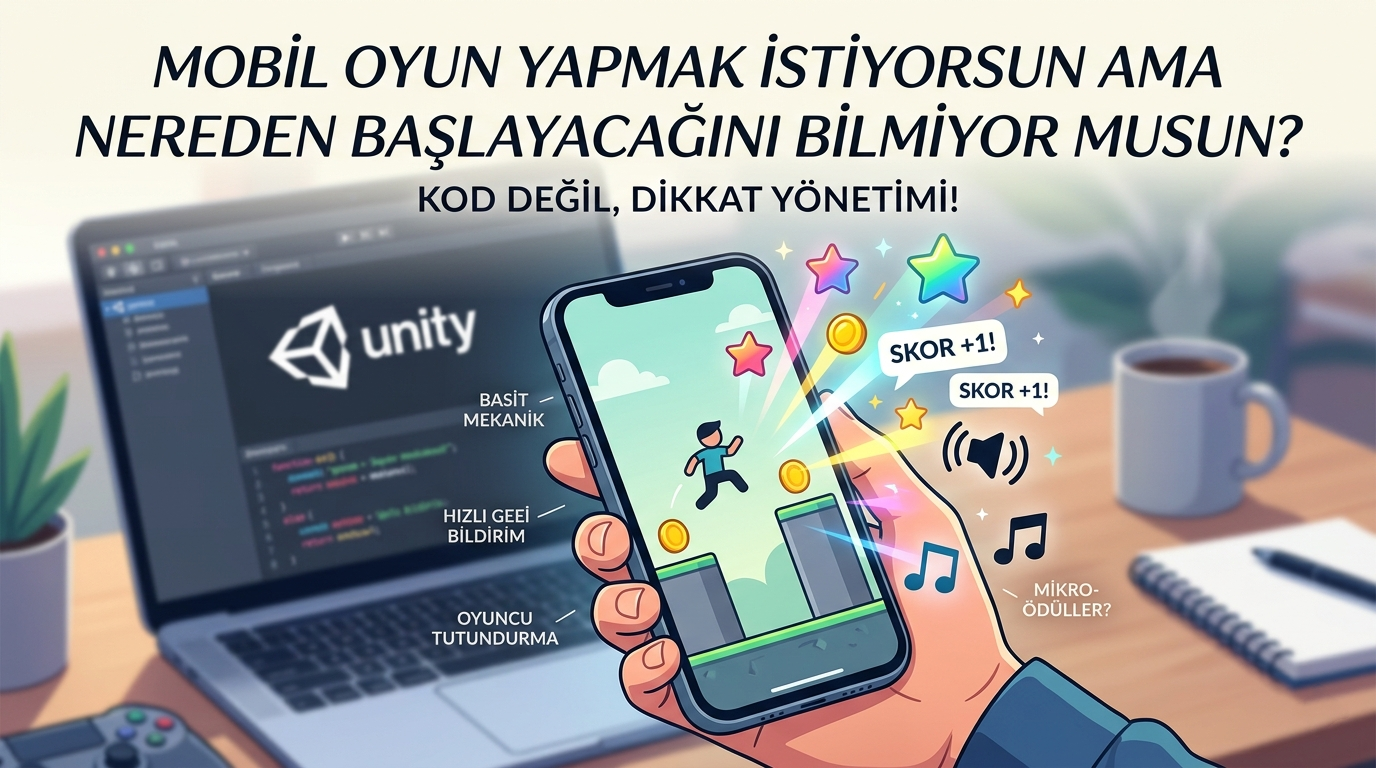 Mobil Oyun Nasıl Yapılır? (Sıfırdan Başlayanlar İçin Gerçek Rehber)